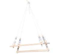 Étagère Suspendue Perles et Pompons en Bois pour Chambre D'garçon et Filles | Panneau Décoratif Beige, Rangement Mural Discret, Style Créatif, Adapté à Chambre et Espace Bébé Plusieurs styles