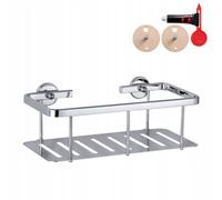 Étagère suspendue TESA ALUXX, panier de douche, autocollant, métal, chromé