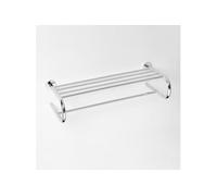 Etagère, tablette avec porte-serviette en forme U OMEGA en chrome 65,5x16,5x27cm
