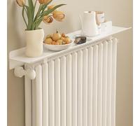 éTagèRe Tablette De Radiateur 40 80 80140140180200 CM Cache-radiateur en aluminium, étagère pour radiateur en fonte avec support en acier inoxydable, étagère sur radiateur, aucun perçage requis, insta