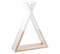 Atmosphera Étagère murale enfant Tipi en pin blanc 30×39×10 cm