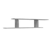 Vidaxl Etagère Tv Murale Gris Béton 125x18x23 Cm Aggloméré