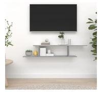 Étagère TV murale Sonoma gris 125x18x23 cm Bois d ingénierie Sonoma gris G