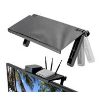 Étagère TV Pour Boîtier Câble Support Flottant Sans Perçage Gain Place | Support TV Moniteur Étagère Écran Rangement Consoles Jeux Barres Son Enceintes Routeurs Télécommandes