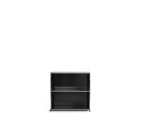 Etagère USM 2 étages ouvert noir graphite 78x74x38 cm