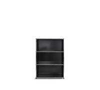Etagère USM 3 étages ouvert noir graphite 78x109x38 cm