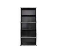 Etagère USM 5 étages ouvert noir graphite 78x179x38 cm