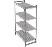 Étagère ventilée fixe Cambro à 4 niveaux, modèle Starter, 183 x 137,5 x 46 cm