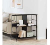 vidaXL Étagère Chêne noir 78.5 x 33 x 82 cm Bois d'ingénierie
