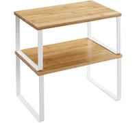 Étagères à Épices - SONGMICS - Lot de 2 - Blanc et Boisé - Contemporain - Design