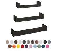 ÉTAGÈRES À MUR MODERNES LOT DE 3 PC BLANC MOD. CALAMITA
