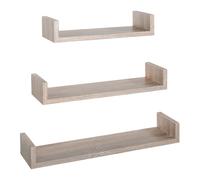 ÉTAGÈRES À MUR MODERNES LOT DE 3 PC CHÊNE SAGERAU MOD. CALAMITA
