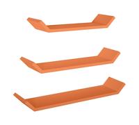 ÉTAGÈRES À MUR MODERNES LOT DE 3 PC ORANGE MOD. BARCHETTA