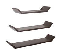 ÉTAGÈRES À MUR MODERNES LOT DE 3 PC WENGÉ MOD. BARCHETTA