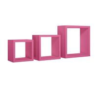 ÉTAGÈRES CARRÉES MURALES LOT DE 3 CUBES MODULAIRES À CHOIX MOD. RUBIC