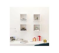 Etagères cube murales 4 pcs Blanc 26x15x26 cm
