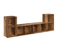 Vidaxl Ensemble Meuble Tv 4 Pcs Bois Ancien 72 X 35 X 36.5 Cm