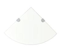 Étagères D'angle 2 Pcs Et Supports Verre Transparent 35x35 Cm