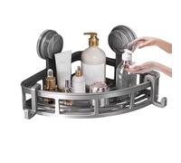 Étagères d'angle pour mur de douche | Organiseur de salle de bain avec ventouse | Égouttoir de rangement sans perçage, fournitures de salle de bain pour maison, dortoir, appartement, hôtel, entreprise
