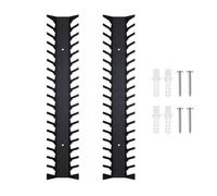 Etagères de Rangement pour Médias 2 Pièces en Métal Solide avec Fixation | Range-Disques pour Organisation Maison Chambre Bureau Bar Cuisine Édition Fête Film Station