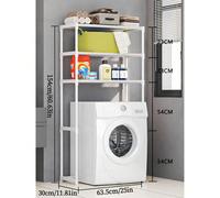 Étagères de rangement sans perçage pour machines à laver et toilettes, robustes et durables, avec compartiments de rangement divisés, imperméables et résistantes à l'humidité, solution de rangement id