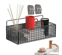 Étagères de salle de bain autocollantes - Étagère de douche murale | Panier de rangement mural sans organisateur de forets pour salle de bain, serviettes, articles de toilette et bien plus encore