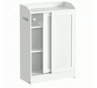 Étagères de salle de bain et étagères d'angle Rentrée des classes [EXPLOITEZ ASTUCIEUSEMENT LES COINS ÉTROITS]Mesurant 20 x 60 x 80 cm, ce petit meuble wc prend peu de place et offre 6 compartiments i
