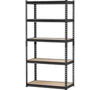 Étagères de stockage SucceBuy, 16" P x 32" L x 62,8" H, étagère de garage à 5 niveaux