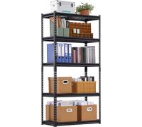 SucceBuy Etagère de Rangement Capacité 907kg 5 Niveaux Pour Cuisine Sous-Sol Buanderie