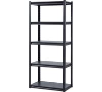 Étagères de stockage SucceBuy, capacité de charge de 2000 lbs, étagère de garage à 5 niveaux, 18" P x 32" L x 72" H, étagères métalliques réglables pour le garage, idéales pour la cuisine, l'entrepôt,