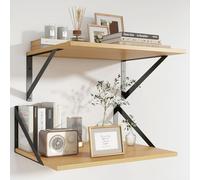 Étagères En Chêne, Étagères De 40 cm Pour Mur, Étagère Suspendues De 30 cm De Profondeur, Bibliothèque En Aggloméré, Étagère Pour Salon, Cuisine, Salle De Bain, Chambre À Coucher, 40 x 30 x 15 cm