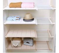 étagères extensibles Armoire Organisateur Placard Rangement Placard étagère pour Cuisine, Blanc Airing Placard étagères
