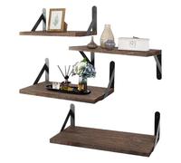 Étagères flottantes, 4 pièces de décoration intérieure, ensemble d'étagères flottantes de rangement mural, pour chambre à coucher, salon, bureau, couloir, toilettes, figurines de pots de pots
