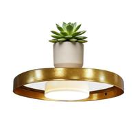Étagères flottantes avec lumière LED, support d'affichage pour jardinière p | Étagères de cuisine flottantes pour chambre à coucher, cuisine, lieu de travail, dortoir, coin maison, buanderie, appartement