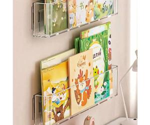 Étagères flottantes en acrylique, étagère murale transparente sans perçage nécessaire, étagère murale pour couloir pour livres, magazines, décorations 1 pc,2 pièces,3 pièces,Adhésif spécial sans coutu