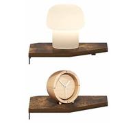 Étagères flottantes Furinno Rossi Hexagon, étagère murale de présentation, pin ambré, lot de 2