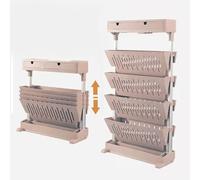 Étagères mobiles, Chariot de rangement pratique, chariot pliable mobile avec roulettes