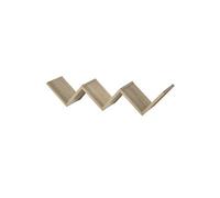 HOMCOM Etagères murale flottante - design contemporain en V - kit fixation inclus - panneaux particules chêne clair