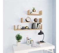 vidaXL Étagères murales 3 pcs Chêne