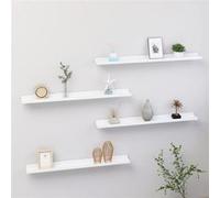 vidaXL Étagères murales 4 pcs - Blanc