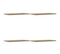 Étagères murales 4 pcs chêne artisanal 60x30x1,5 cm