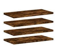 Étagères murales 4 pcs chêne fumé 40x20x1,5cm bois d ingénierie