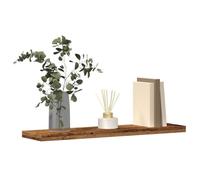 vidaXL Étagères murales 4 pcs Vieux Bois 40x20x1,5cm Bois d'ingénierie, étagère Flottante, étagère de buanderie, étagère pour CD
