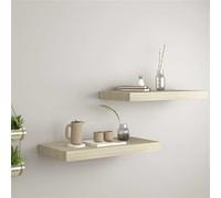vidaXL Étagères flottantes 2 pcs - Chêne 50x23x3,8 cm