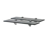 vidaXL 2X Etagères Murales Etagères Flottantes Etagères Suspendues Salon Chambre à Coucher Salle de Bain Intérieur Maison Verre 40x10 cm 8 mm