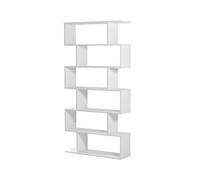 Etagre polyvalente en panneau de particules mlamin coloris blanc mat - Hauteur 192 x Longueur 80 cm x Profondeur 24 cm --