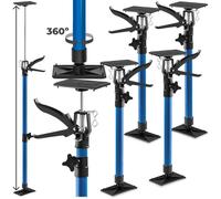Étai - TECTAKE - Lot de 4 étais téléscopiques de soutien à gâchette réglables de 51 cm à 115 cm - Bleu