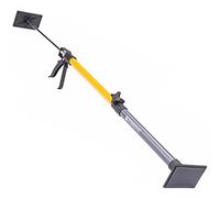 Étai télescopique troisième main pour plafond et cloison 50-115 cm | Poignée à gâchette et patins inclinables à 50° pour maintenir temporairement plaques de plâtre ou lambris pendant la pose.
