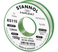 Étain à souder KS115 3,0% 1,0MM 100G Stannol 573253