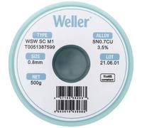 Étain à souder sans plomb Sn0,7Cu 0.8 mm Weller WSW SC M1 bobine 500 g